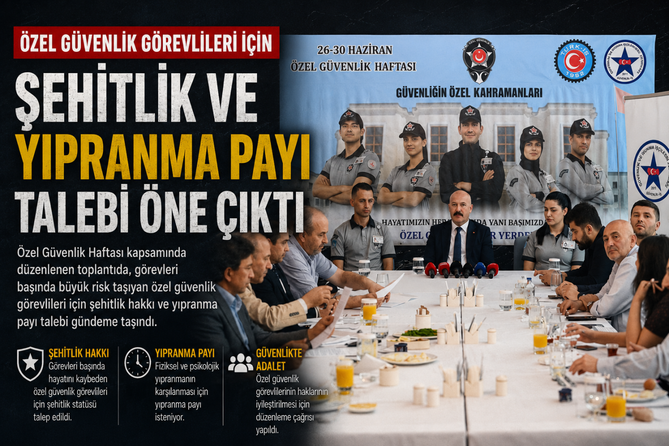 Özel Güvenlik Görevlileri İçin Şehitlik Ve Yıpranma Payı Talebi Öne Çıktı