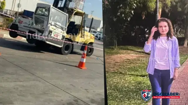 Antalya Havalimanı'nda güvenlik görevlisi forklift altında kaldı! Yoğun bakımda yaşam mücadelesi veriyo