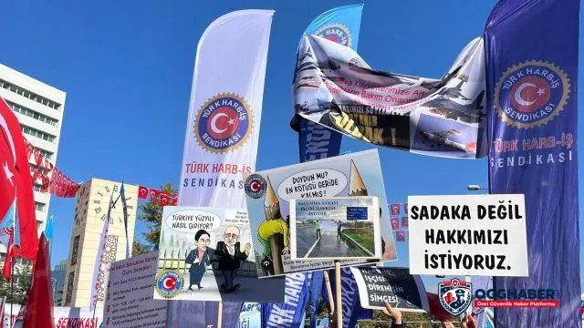 Türk-İş mitingine katılan yüzbinlerce işçi Zordayız, geçinemiyoruz dedi