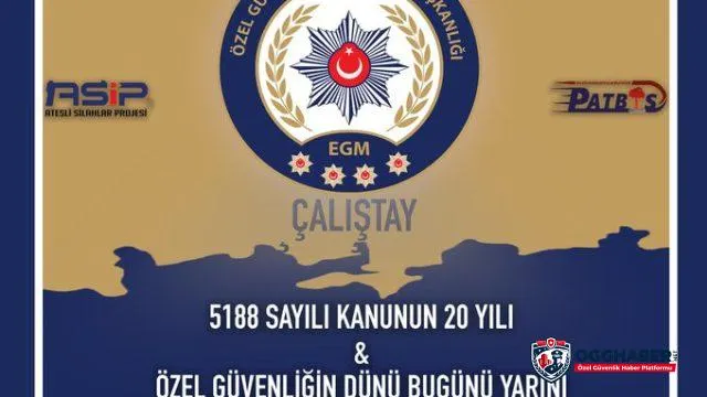 Özel Güvenlik Sektörünün  20.Yılında Dünü Bugünü Yarını Çalıştayı Düzenlenecek