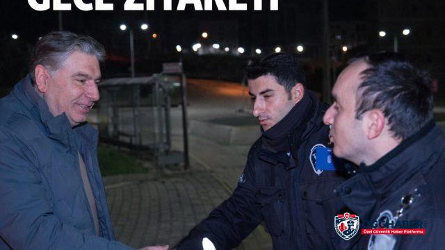 Yalova Üniversitesi Rektörü Prof. Dr. Mehmet Bahçekapılı’dan Gece Mesaisindeki Özel Güvenlik Personeline Ziyaret
