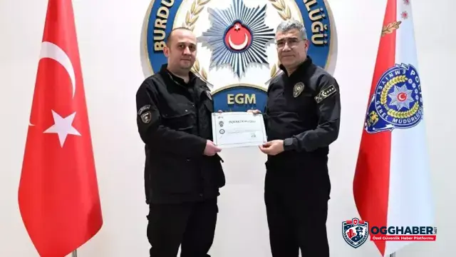 Dolandırıcılığı Önleyen Özel Güvenlik Görevlisine Teşekkür Belgesi
