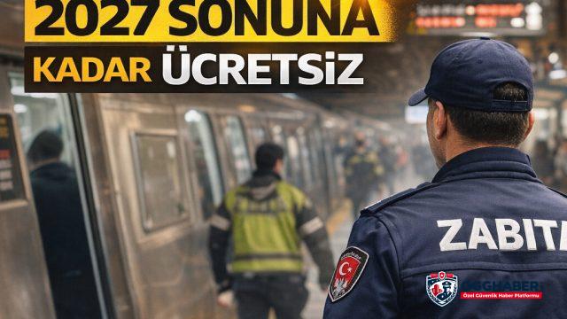 Bazı kamu görevlilerine toplu taşıma 2027 sonuna kadar ücretsiz