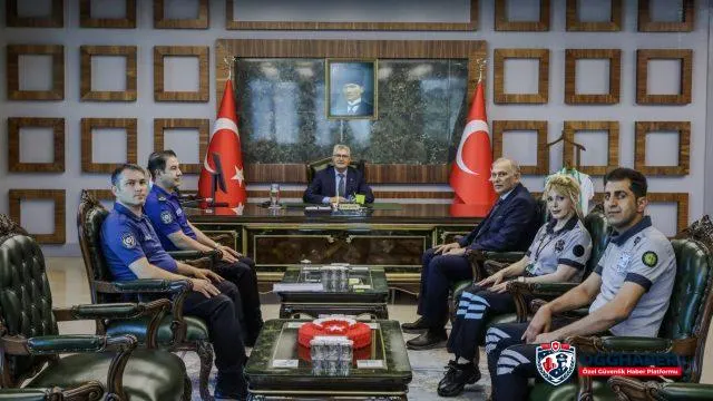 Vali Cahit Çelik Özel Güvenlik Heyetini Kabul Etti