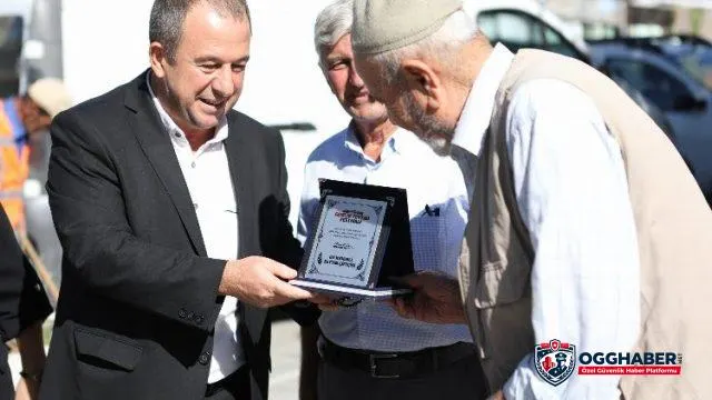 Bursa Gemlik'te 'en kıdemli' zeytinciye plaket