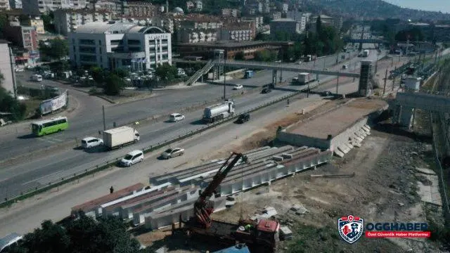 Kuruçeşme Tramvay Hattı’nda çelik kirişler montaja hazırlanıyor