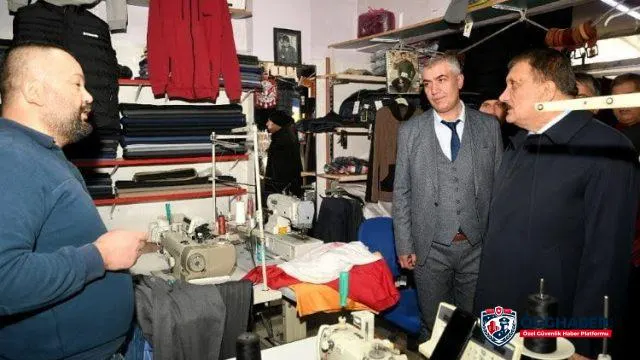 Malatya'da Başkan Gürkan esnaf ziyaretinde