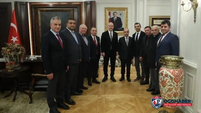Özel Güvenlik Eğitimcileri İçişleri Bakanı Soylu'yu Ziyaret Etti