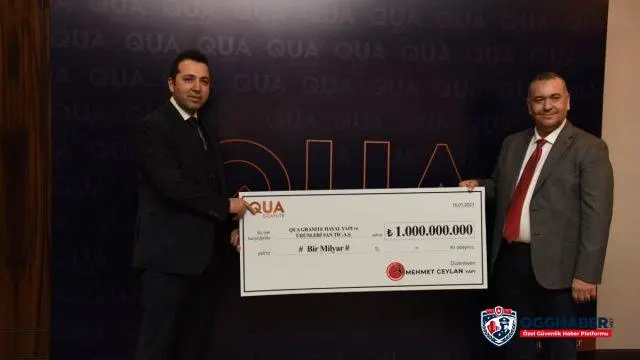 QUA GRANİTE’TEN 1 MİLYAR TL’LİK REKOR SATIŞ QUA GRANİTE’TEN 1 MİLYAR TL’LİK REKOR SATIŞ