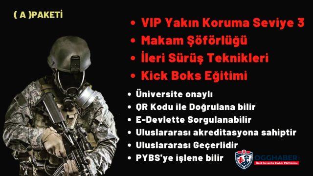 Uluslararası geçerli VIP Yakın Koruma Seviye 3 Kimlik ve Sertifikası