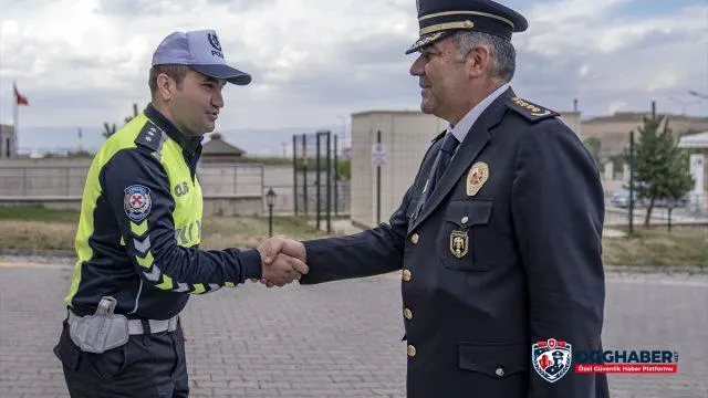 Erzurum Emniyetinde Onur Karaburun’a veda töreni