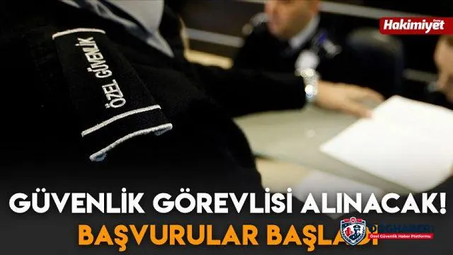 Güvenlik sektörüne 933 personel alınacak