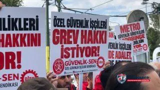 Özel güvenlik işçileri insanca çalışma koşulları talep ediyor