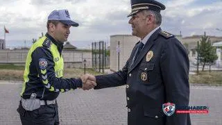 Erzurum Emniyetinde Onur Karaburun’a veda töreni